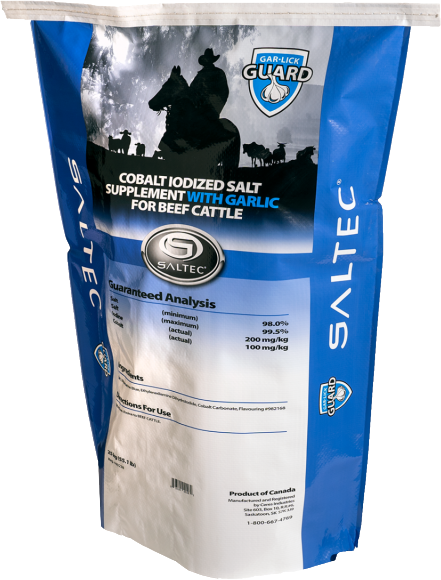 Cobalt Iodized Salt Supplement with Garlic for Livestock