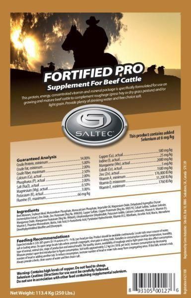 Fortified Pro Supplement for Beef Cattle