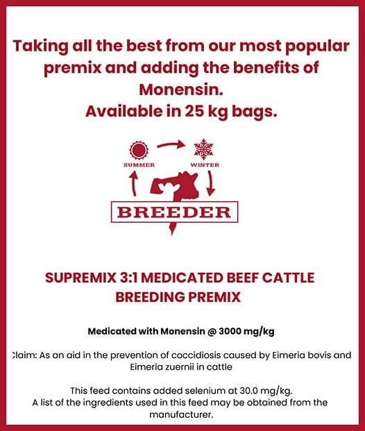 Supremix 3:1 Medicated Beef Cattle Breeding Premix